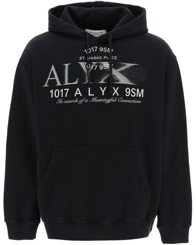 1017 ALYX 9SM Hoodie With Print - Black