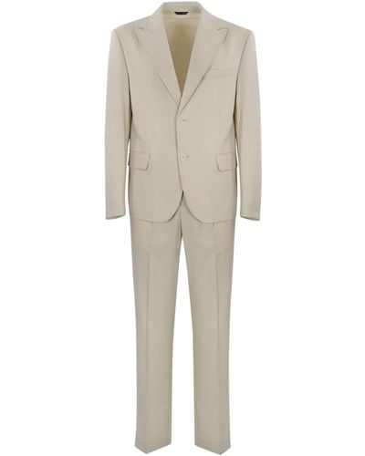 Daniele Alessandrini Oversized Single-Breasted Suit - Natural