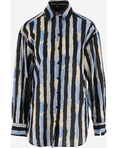 Pinko Striped Cotton Shirt - Blue