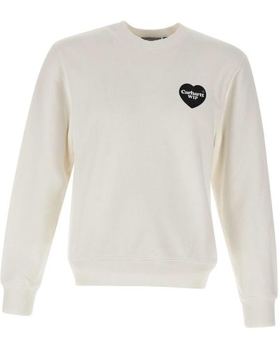 Carhartt Heart Bandana Cotton Sweatshirt - White