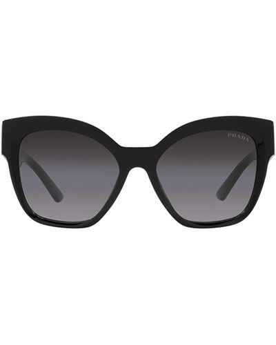 Prada Pr 17zs Square-frame Logo-embellished Acetate Sunglasses - Black