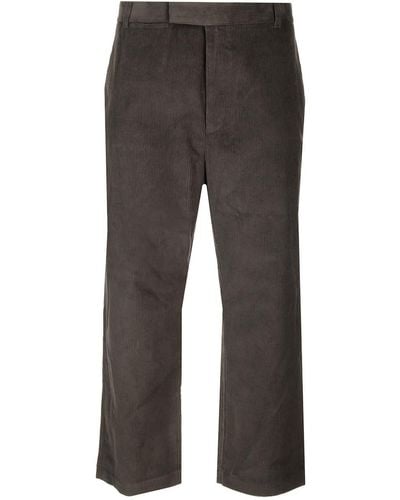 Thom Browne Corduroy Cropped Pants - Gray