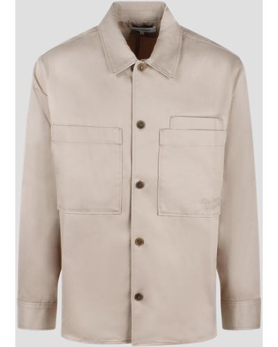 Maison Kitsuné Cotton Gabardine Overshirt - Natural