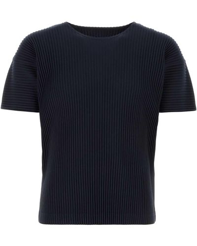 Homme Plissé Issey Miyake Midnight Polyester T-Shirt - Black