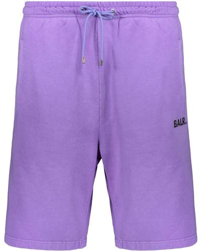 BALR Cotton Bermuda Shorts - Purple