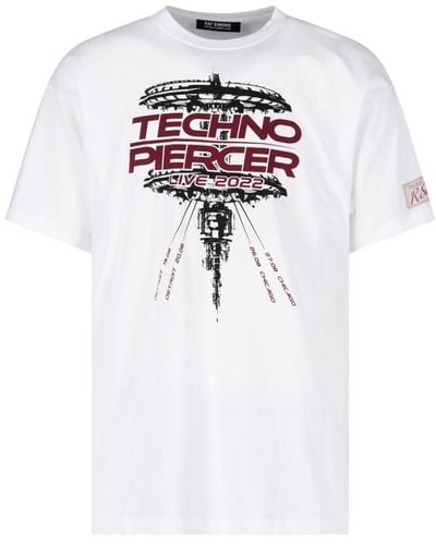 Raf Simons 'techno Piercer' T-shirt - White
