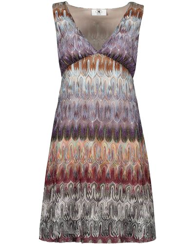 M Missoni Abstract Motif Knitted Dress - Multicolour