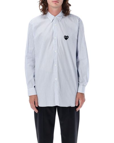 COMME DES GARÇONS PLAY Heart Patch Shirt - White