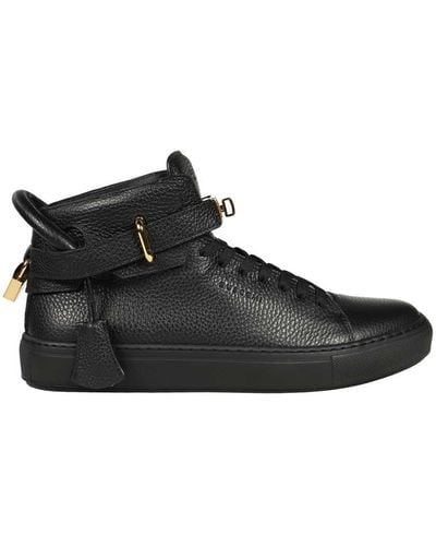 Buscemi Leather High-top Trainers - Black