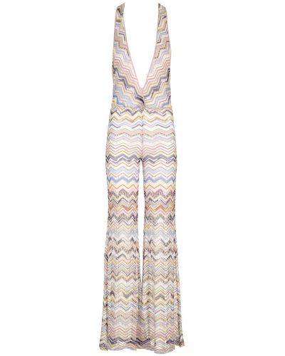 Missoni Knitted Viscose Jumpsuit - White