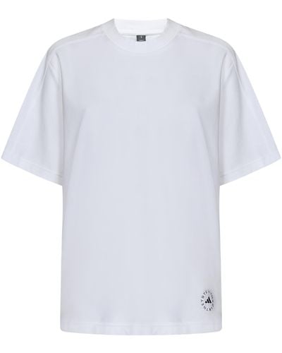 adidas By Stella McCartney Logo-print Cotton-blend T-shirt - White