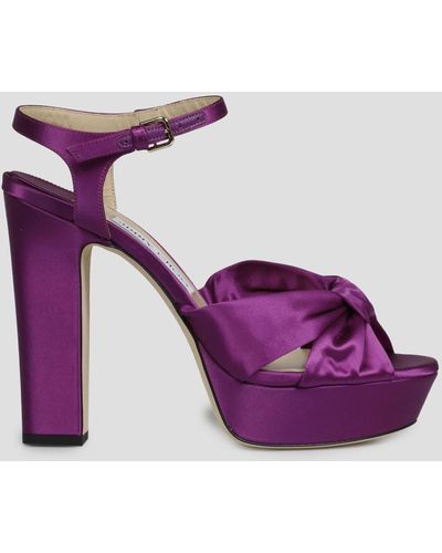 Jimmy Choo Heloise Sandals - Purple
