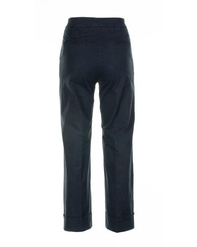 Via Masini 80 Garment-Dyed Gabardine Pants - Blue