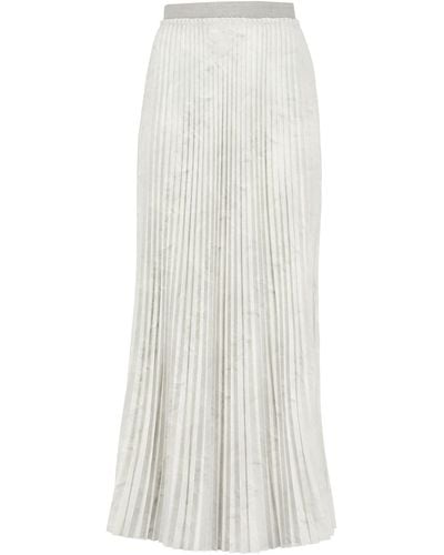 Peserico Pleated Skirt - White