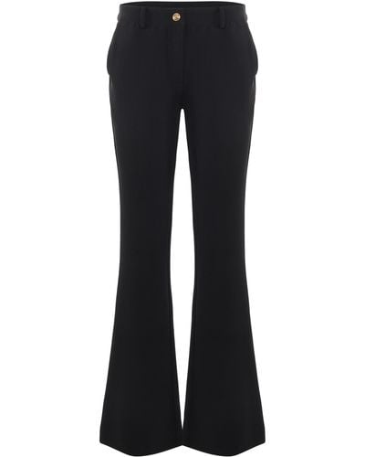 Versace Jeans Couture Couture Pants In Stretch Cady - Black