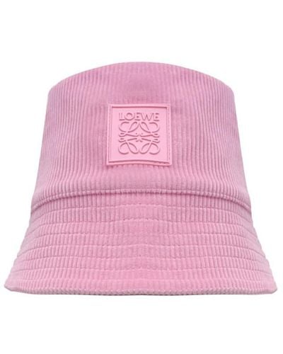 Loewe Corduroy Patch Bucket Hat - Pink