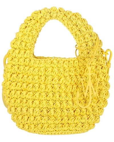 JW Anderson Popcorn Basket Handbag - Yellow