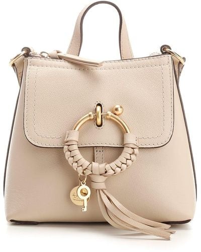 See By Chloé Beige Joan Backpack - Natural