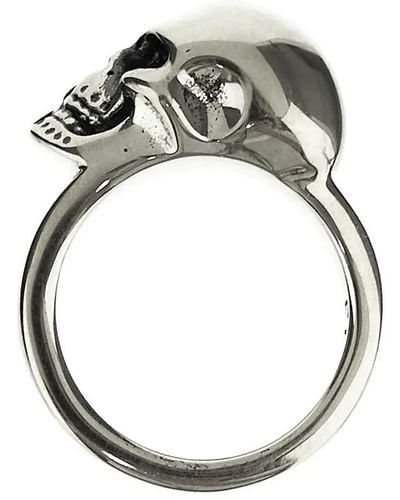 Alexander McQueen Skull Ring - Metallic