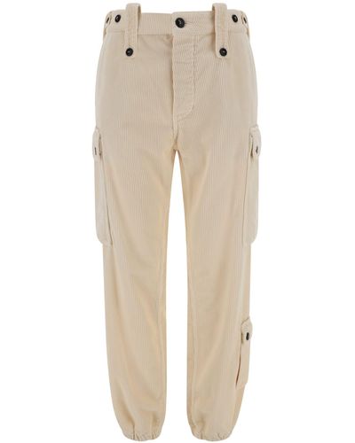 Fortela Cargo Trousers - Natural