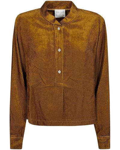 Forte Forte Buttoned Sleeved Shirt - Brown