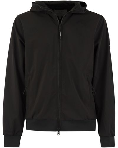 Woolrich Jacket With Zip - Black