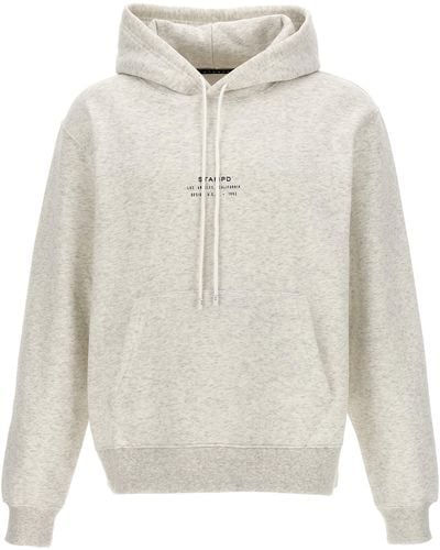 Stampd Stacked Logo Hoodie - White