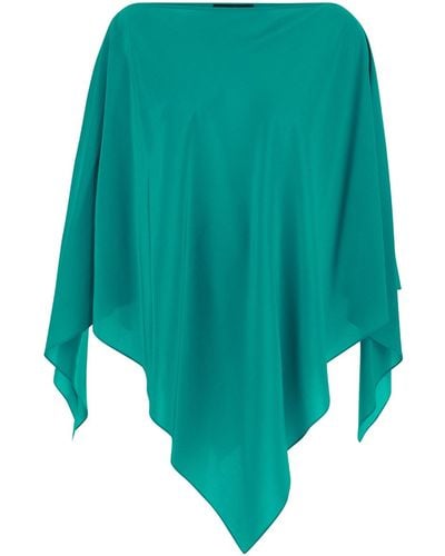 Gianluca Capannolo Isabelle Cape Silk Crepe - Blue