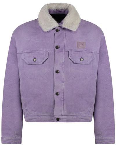 Acne Studios Denim Jacket - Purple