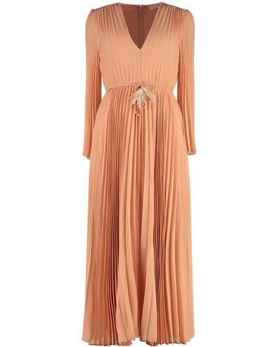 Zimmermann Sunray Pleated Dress - Orange