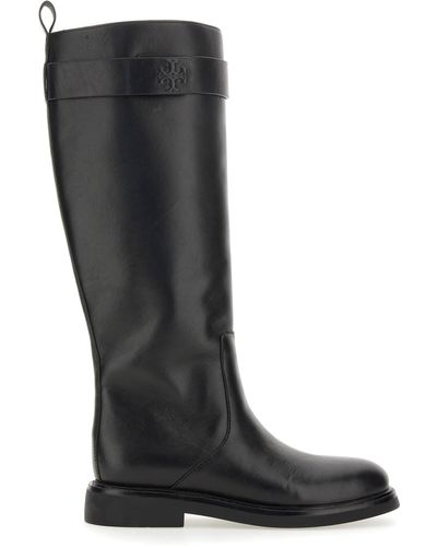 Tory Burch Leather Boot - Black