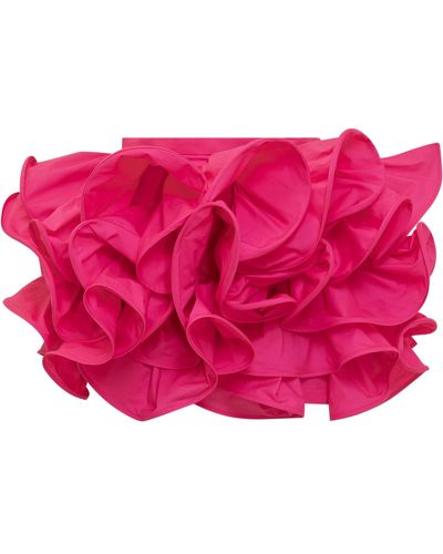 Rochas Multi Ruffles Shorts - Pink