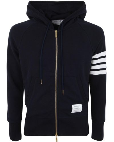 Thom Browne Classic Engineered 4 Bar Zip Hoodie in Gray for Men Lyst