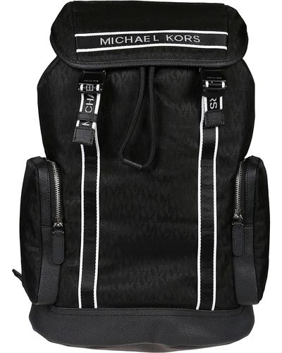 Michael Kors Kent Logo Jacquard Backpack - Black