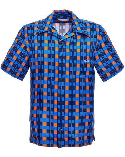 Wales Bonner High Life Shirt, Blouse - Blue