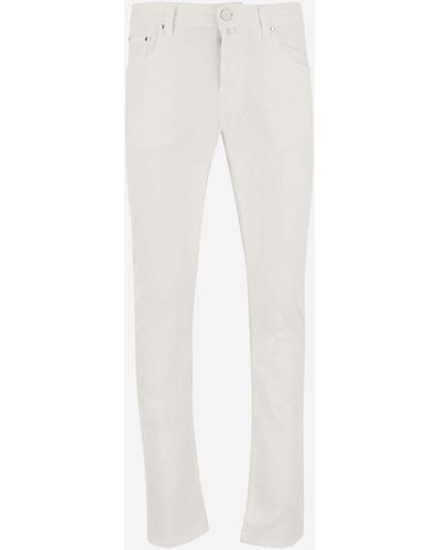 Jacob Cohen Cotton Blend Denim Jeans - White
