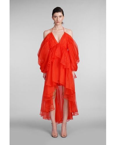 Zimmermann Dress In Red Silk