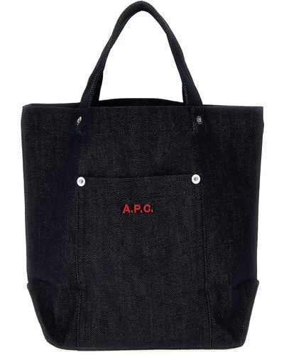 A.P.C. Valentine's Day Capsule Thais Mini Shopping Bag Tote Bag - Black
