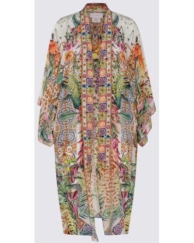 Camilla Multicolour Silk Maxi Dress - Metallic