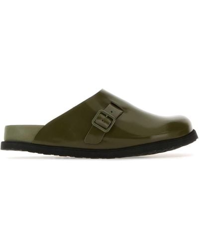 Birkenstock Army Leather 33 Dougal Slippers - Green