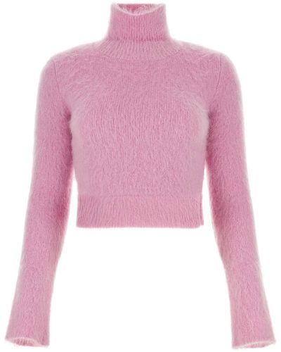 Rabanne Wool Blend Sweater - Pink