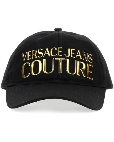 Versace Baseball Hat With Logo - Black