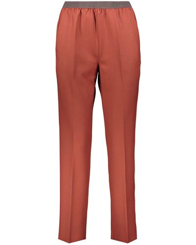 Agnona Long Trousers - Red