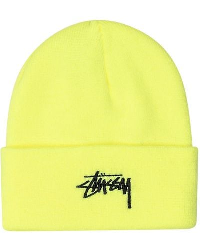 Stussy Hat With Logo - Yellow