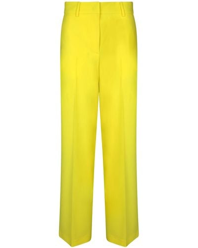 MSGM Trousers - Yellow