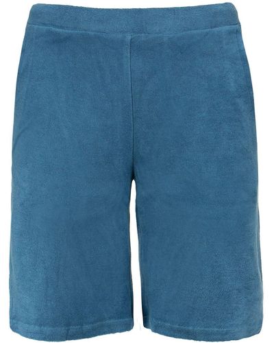 Majestic Filatures Cotton And Modal Bermuda Shorts - Blue