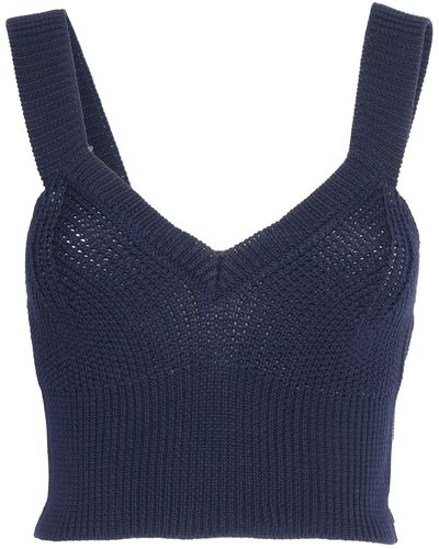 Ballantyne Perforated Top - Blue