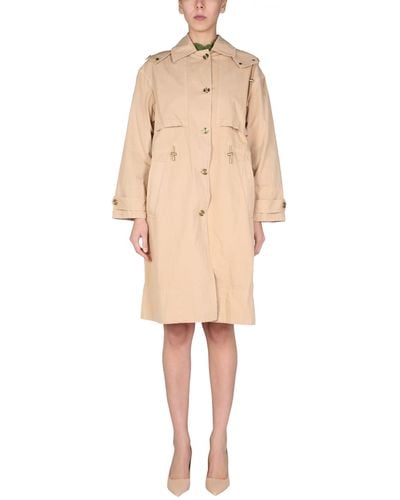 MICHAEL Michael Kors Canvas Trench - Natural
