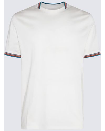 Paul Smith White Multicolor Cotton T-shirt