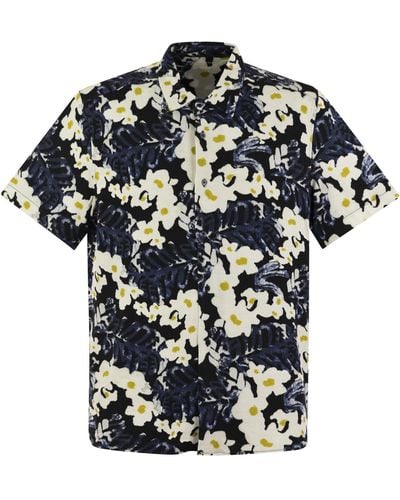 Majestic Filatures Flowered Short-Sleeved Shirt - Multicolour